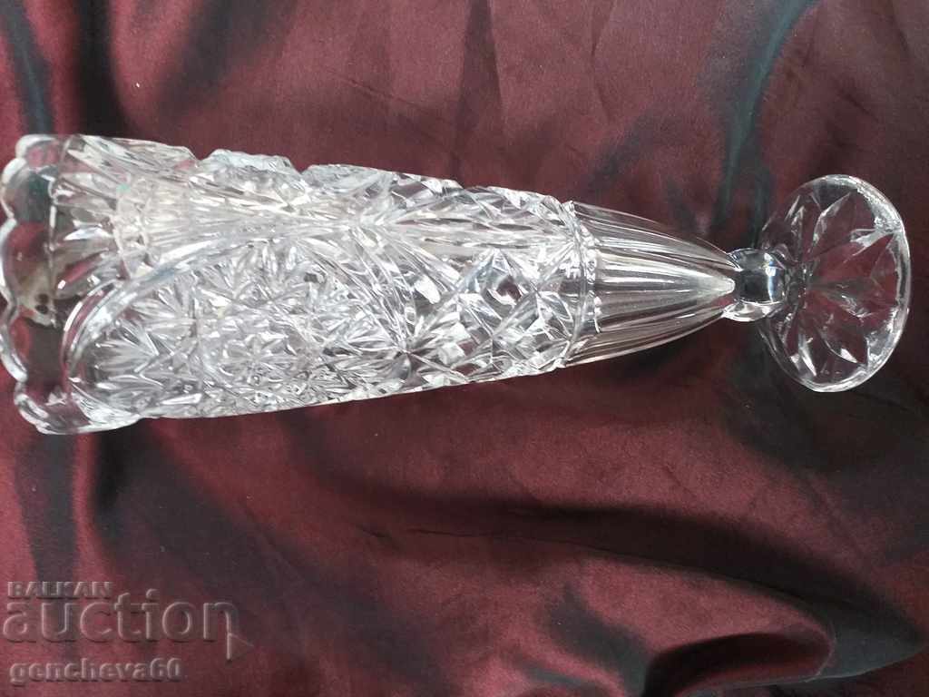 GDR crystal vase by the famous Anna Hutte - 6