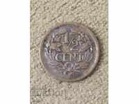 Холандия 1/2 цент 1917г.(2)