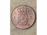 Холандия 1 цент 1877г.