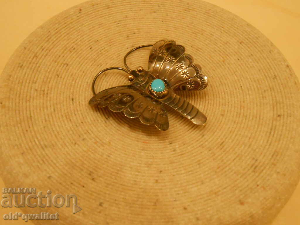 Attractive BUTTERFLY BROWN, Silver 925, Turquoise with price 227.00 BGN | € 116.06