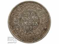 2 анна1896 Британска Индия
