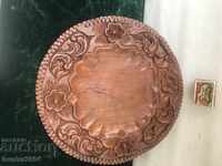 Купа пано резба дърво,функционална.диам 30см