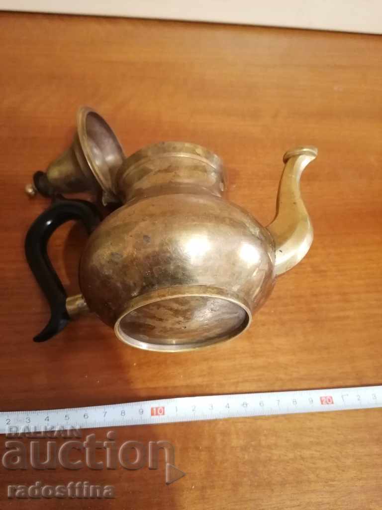 Old bronze teapot with price 20.00 BGN | € 10.23 Old bronze teapot with price 20.00 BGN | € 10.23
