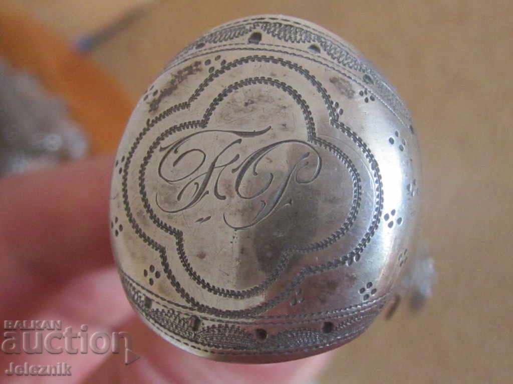 Auction  19th century francia srebarna pinseta shtipka za sugar, ice i drugo