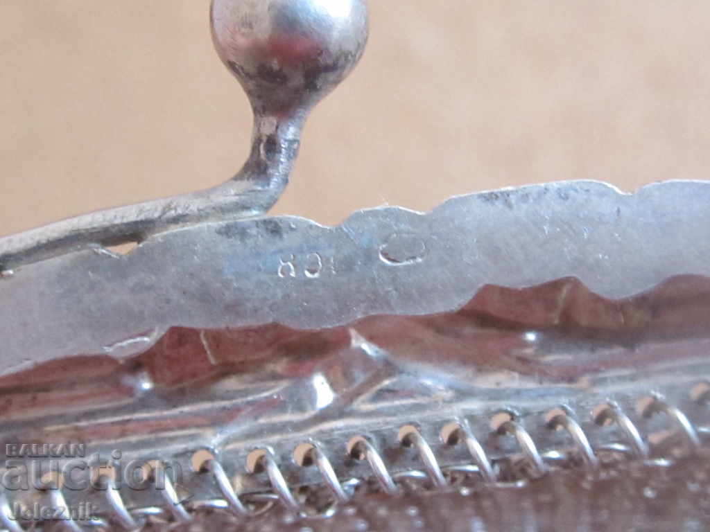 starinna srebarna frenska damska chantichka-19vek. - 5