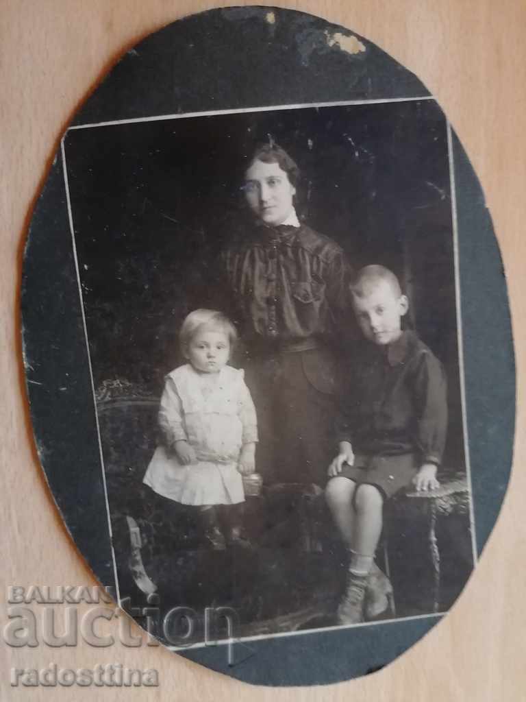 Φωτογραφία χαρτόνι φωτογραφία Κορίτσι Βάρνα