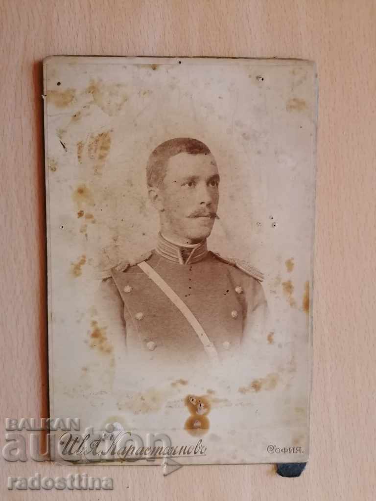 Photo cardboard photography Ivan Karastoyanov Princely officer
