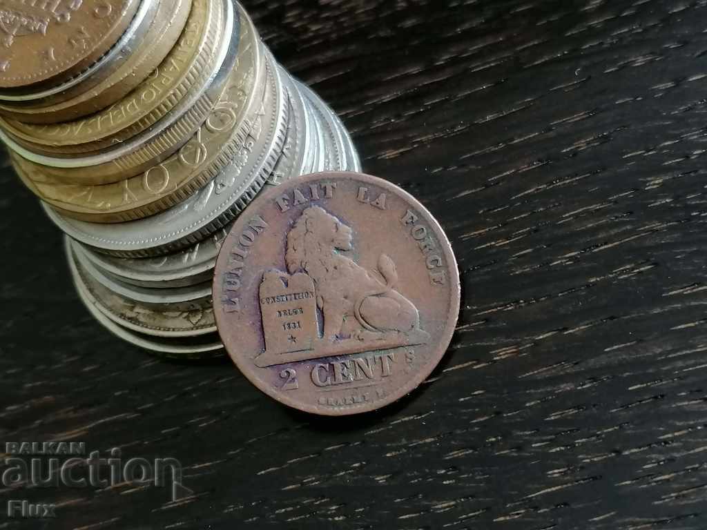 Moneda - Belgia - 2 centi 1870
