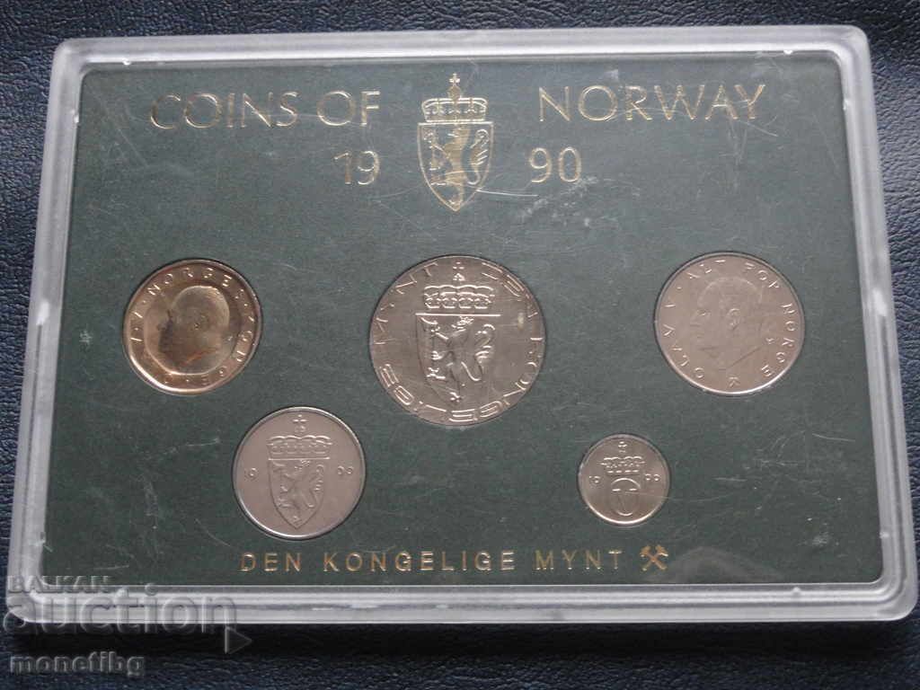 Norway 1990 - Set of exchange coins in a box