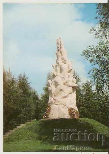 Card Bulgaria Koprivshtitsa Monumentul celor 16 anti-fasciști *