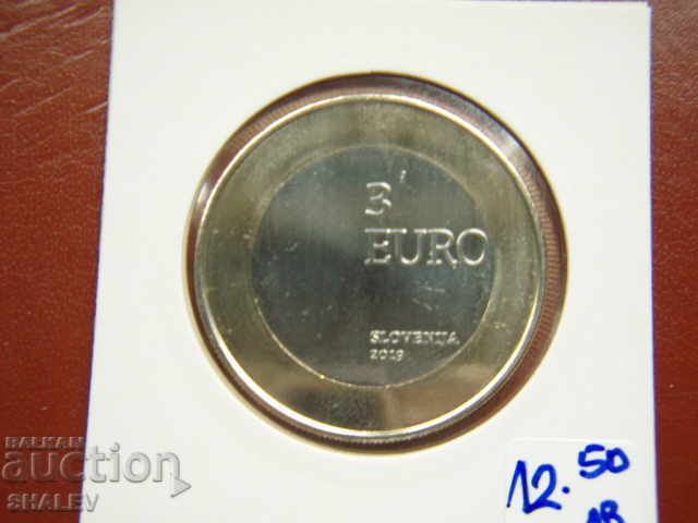 3 Euro 2019 Slovenia - Unc - 5 3 Euro 2019 Slovenia - Unc - 5