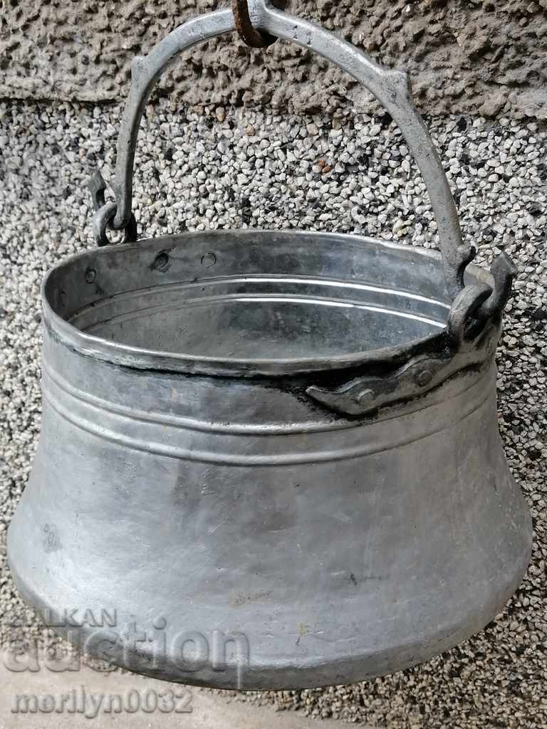 cazan de cupru cositorit menets un vas de cupru oală de cupru - 5 cazan de cupru cositorit menets un vas de cupru oală de cupru - 5