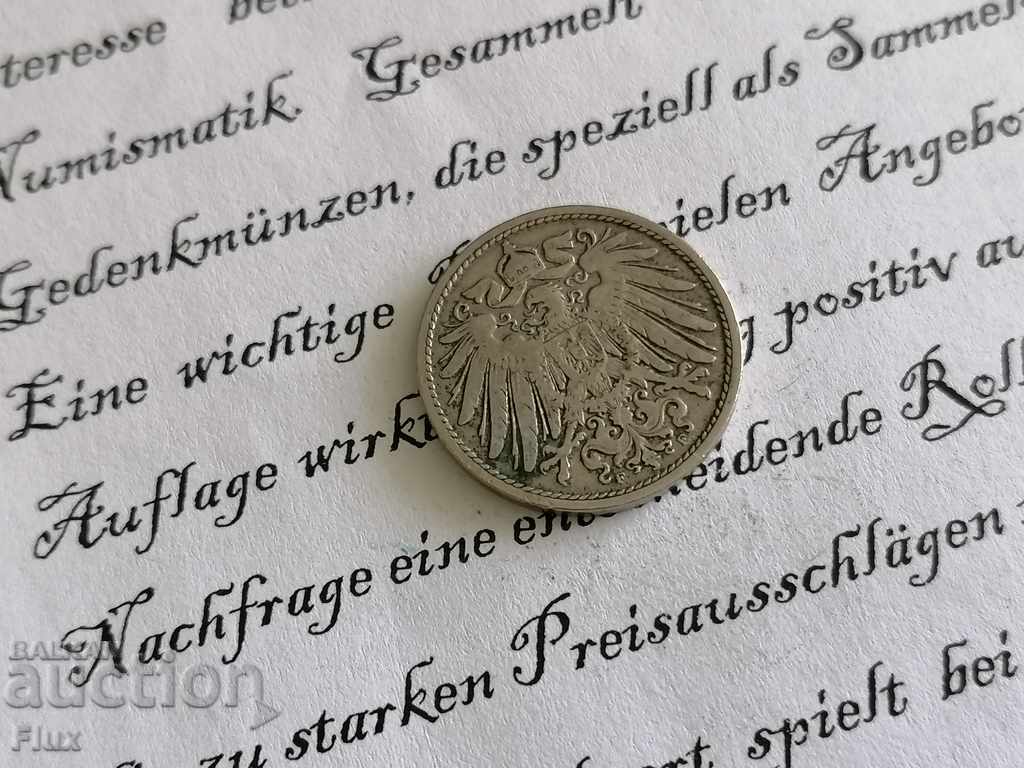 Reich coin - Germany - 10 pfennigs 1900; F series with price 5.00 BGN | € 2.56 Reich coin - Germany - 10 pfennigs 1900; F series with price 5.00 BGN | € 2.56