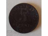Γερμανία 5 Pfennig 1917 A # 837