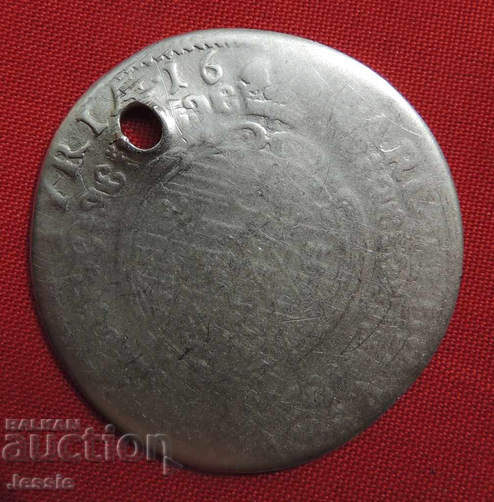15 Kreuzer Austria-Hungary 1641 Silver Leopold I with price 23.65 BGN | € 12.09