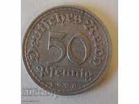 Germania 50 Pfenning 1920 A # 842