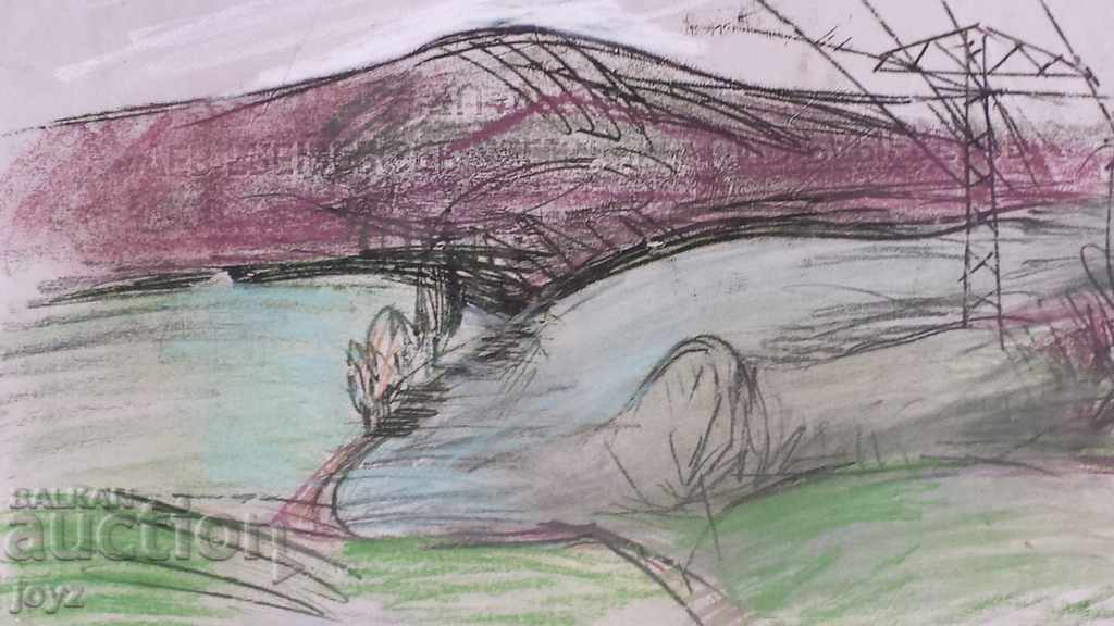 PAINTING LANDSCAPE chalk-pastel / MARIA MEZDURECHKA with price 19.00 BGN | € 9.71 PAINTING LANDSCAPE chalk-pastel / MARIA MEZDURECHKA with price 19.00 BGN | € 9.71