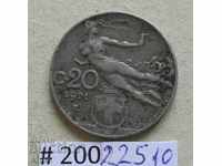 20 centimes 1921 Italy