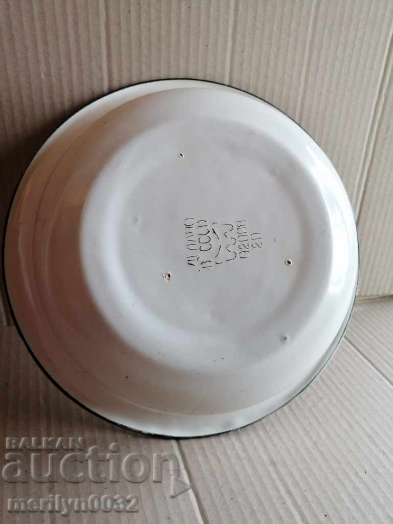 Παράδοση Εμαγιέ δικαστήριο μπολ με μπολ σμάλτο, πυέλου