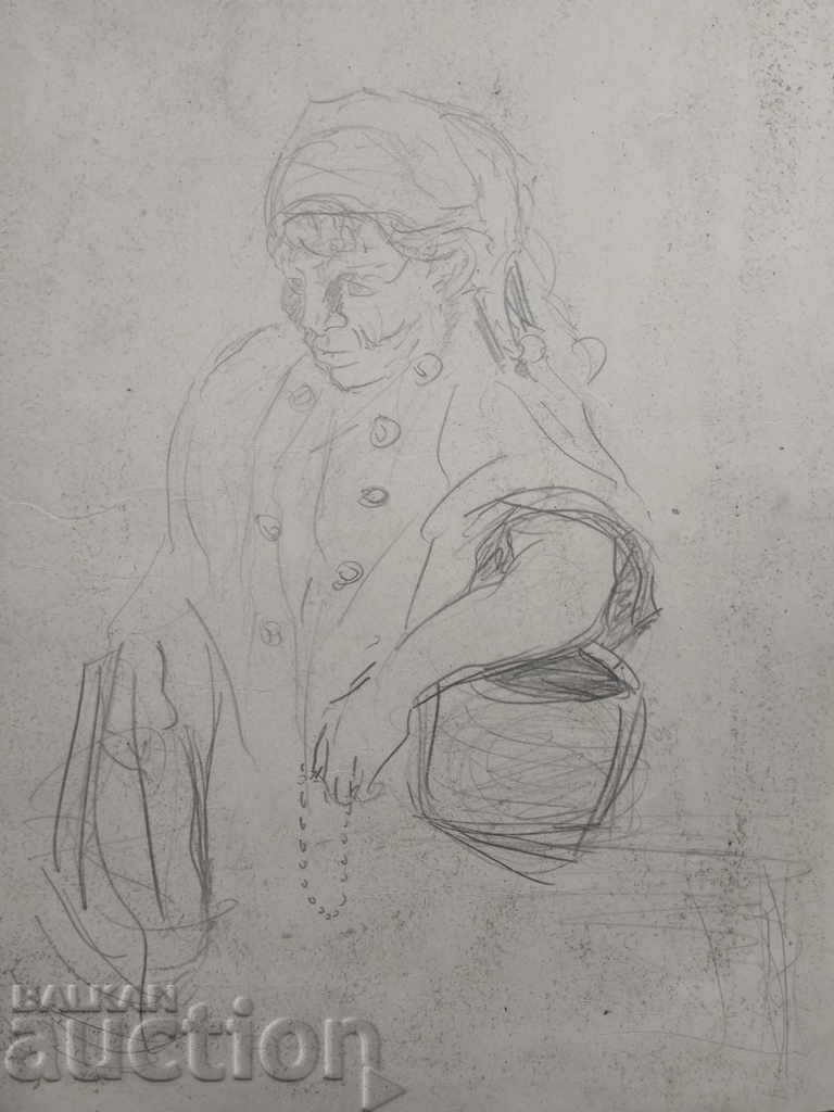 old drawing of a woman - a pencil with price 50.00 BGN | € 25.56 old drawing of a woman - a pencil with price 50.00 BGN | € 25.56