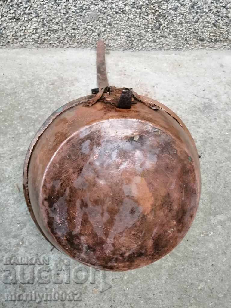 Παλιά κατσαρόλα χαλκού, χαλκού, δίσκος, δοχείο χαλκού - 7 Παλιά κατσαρόλα χαλκού, χαλκού, δίσκος, δοχείο χαλκού - 7