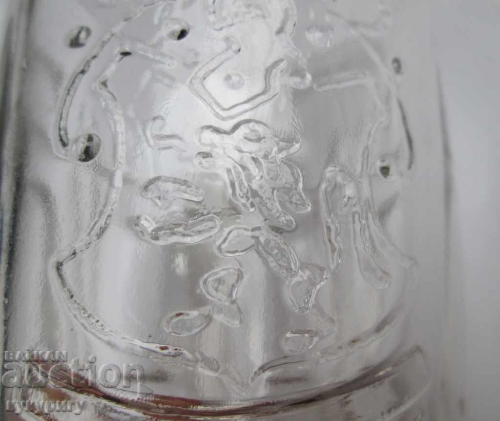 O cană veche de sticlă regală cu un leu - 7 O cană veche de sticlă regală cu un leu - 7