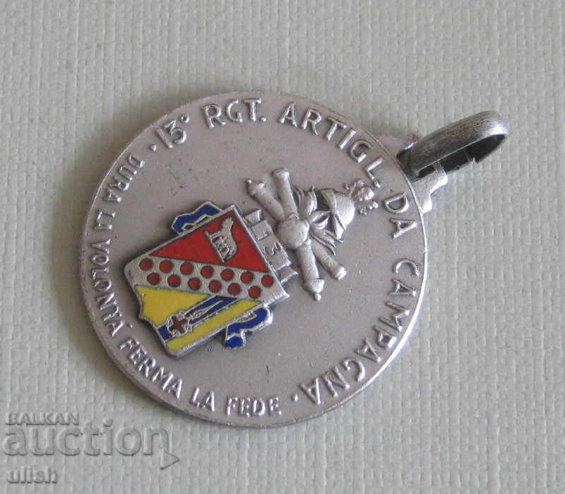 Italy 13th Artillery Regiment logo medal