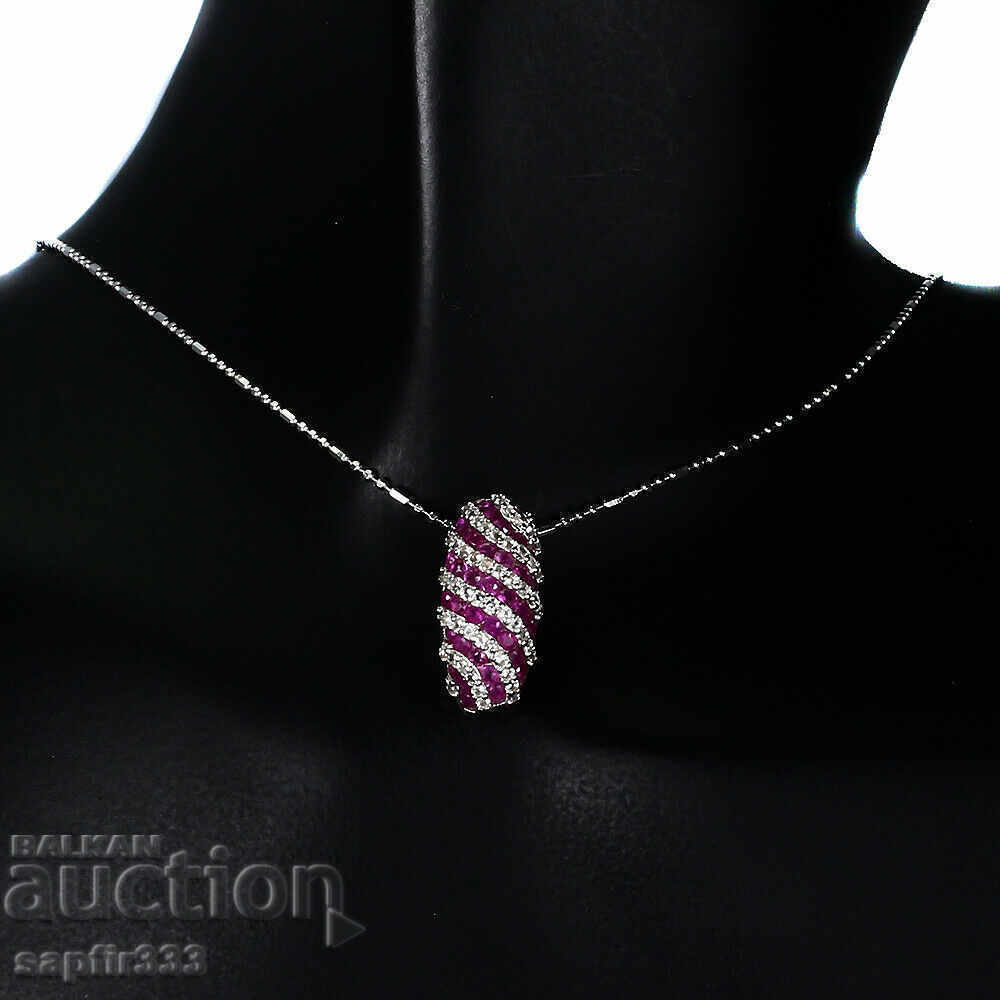 DESIGNER MEDALLION WITH NATURAL RUBINES AND TOPAS with price 382.00 BGN | € 195.31 DESIGNER MEDALLION WITH NATURAL RUBINES AND TOPAS with price 382.00 BGN | € 195.31