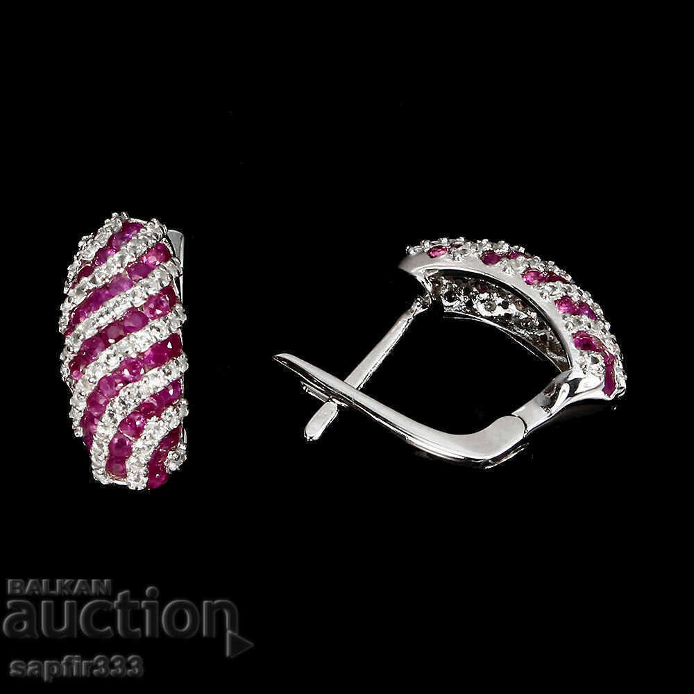 Auction RUBIES AND TOPAS - EXQUISITE DESIGN EARRINGS Auction RUBIES AND TOPAS - EXQUISITE DESIGN EARRINGS