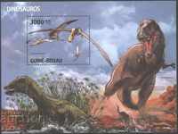 Чист блок Фауна Динозаври 2010 от Гвинея Бисау