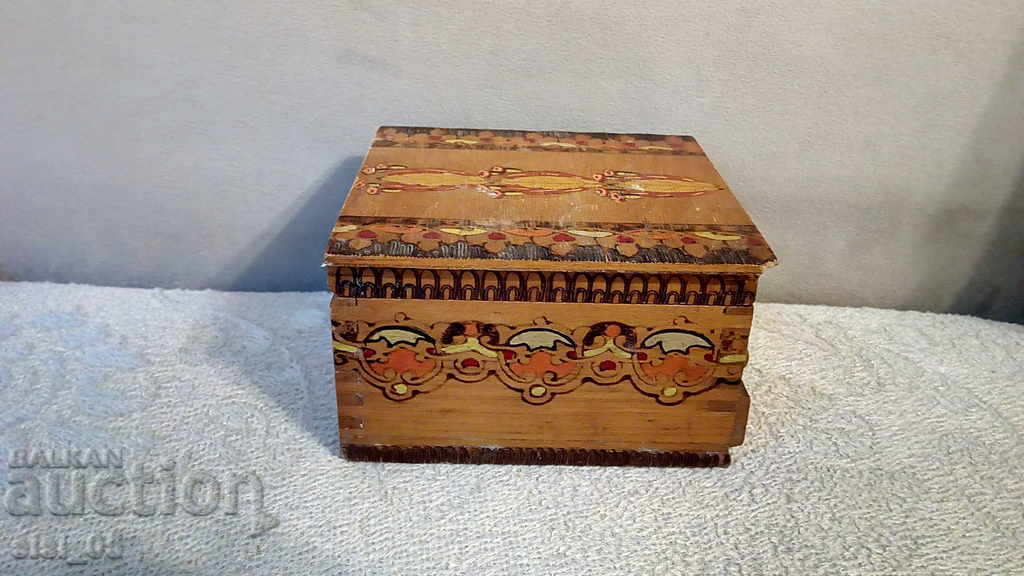 Old wooden cigarette case cigarette case - 5 Old wooden cigarette case cigarette case - 5