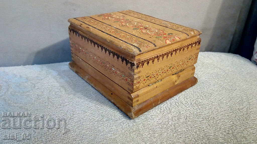 Old wooden cigarette case cigarette case on 4 levels - 6 Old wooden cigarette case cigarette case on 4 levels - 6