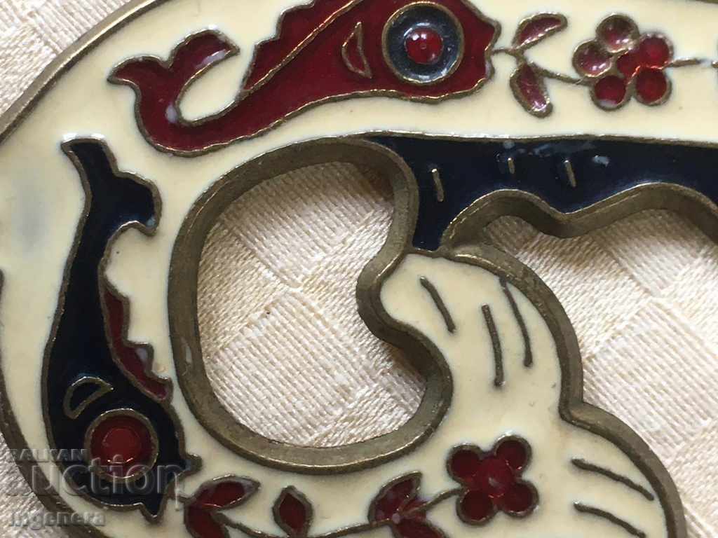 Delivery of BRONZE ENAMEL FIGURE Delivery of BRONZE ENAMEL FIGURE