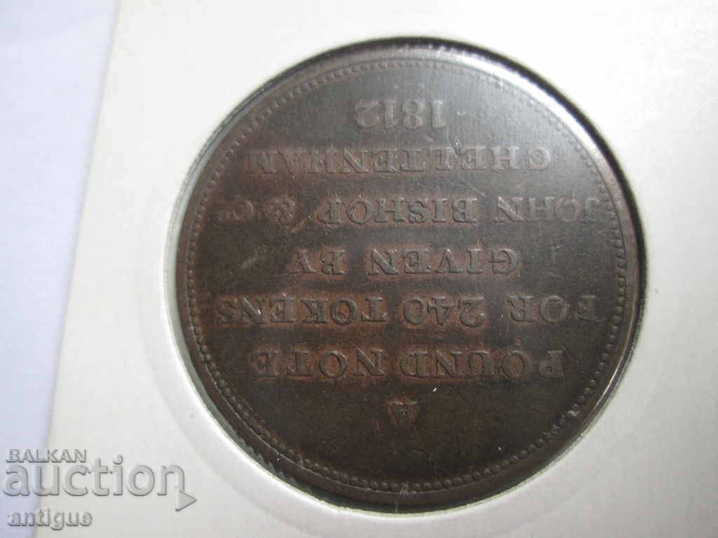 ONE PENNY CHELTENHAM TOKEN 1812 - 6
