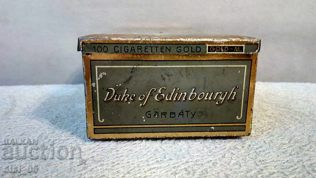 Auction Metal, sheet metal cigarette box GARBATY Auction Metal, sheet metal cigarette box GARBATY