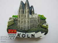 Authentic ceramic magnet from Cologne, Germany, series-10