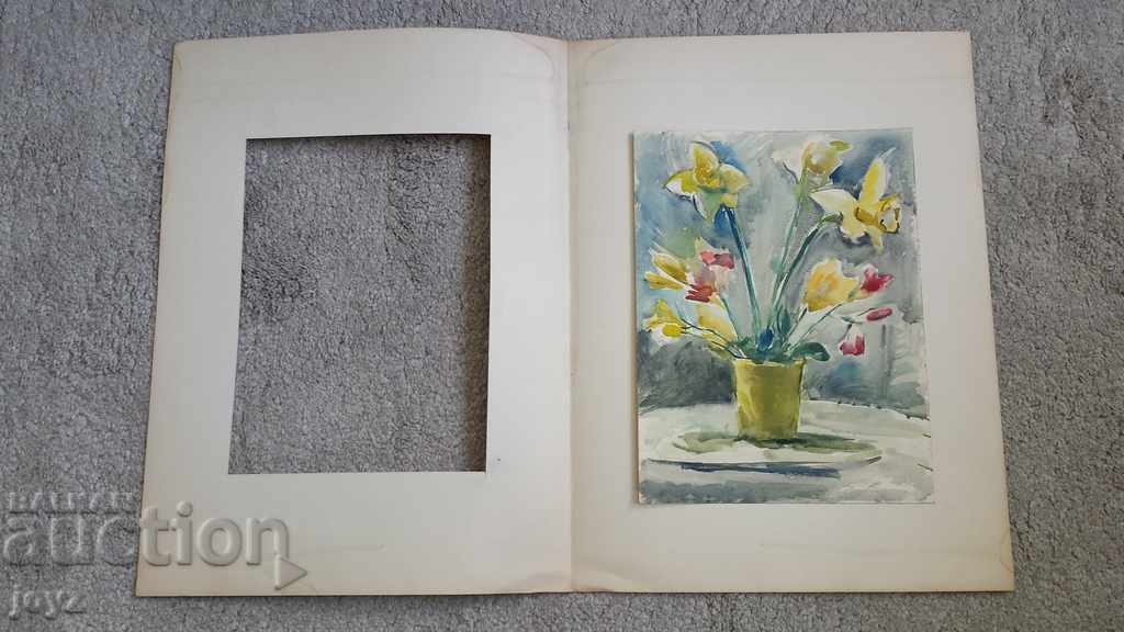 Auction PAINTING STILL LIFE watercolor / MARIA MEZDURECHKA Auction PAINTING STILL LIFE watercolor / MARIA MEZDURECHKA