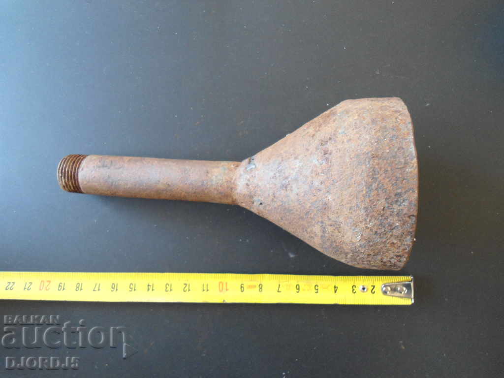 Old metal funnel with strainer with price 3.00 BGN | € 1.53 Old metal funnel with strainer with price 3.00 BGN | € 1.53
