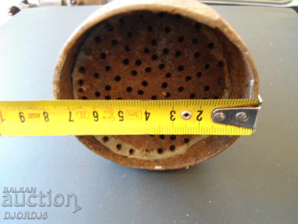 Old metal funnel with strainer - 6 Old metal funnel with strainer - 6