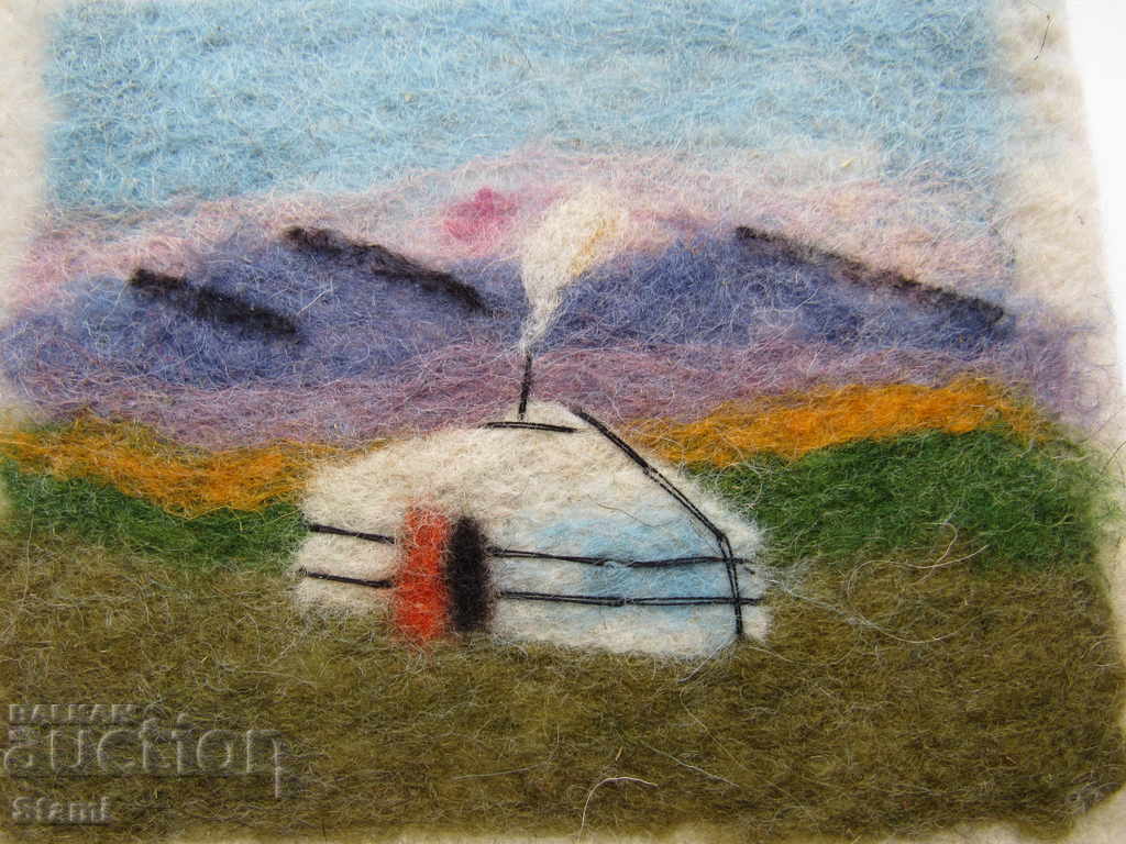 Delivery of Traditional felt painting - Mongolia