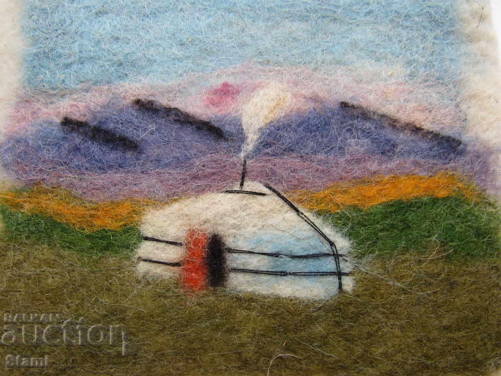 Traditional felt painting - Mongolia - 5
