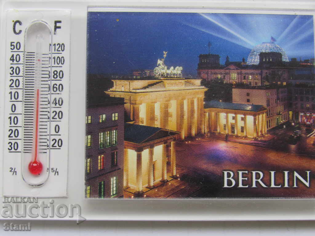 Auction Magnet-thermometer from Berlin, Germany, series-4 Auction Magnet-thermometer from Berlin, Germany, series-4