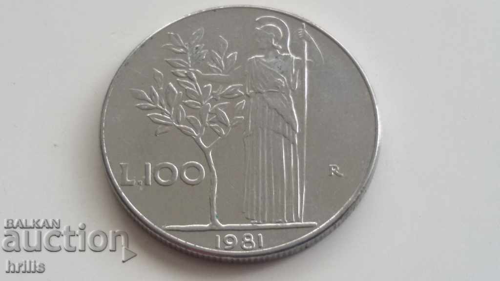 ΙΤΑΛΙΑ 1981 - 100 £