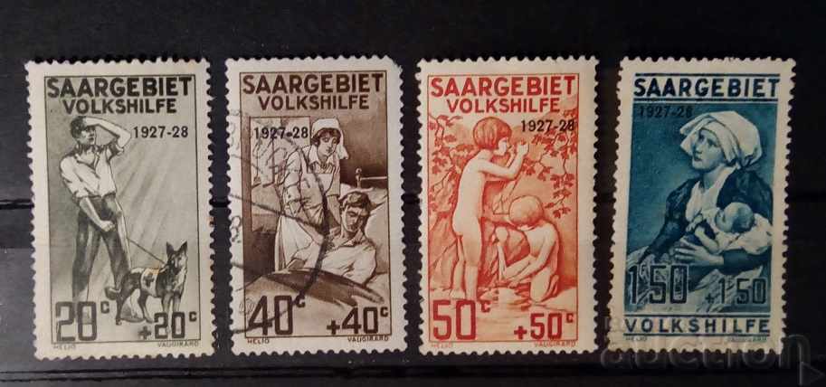 Германия/Саар/Сааргебиет 1927 Надпечатка MH/Клеймо