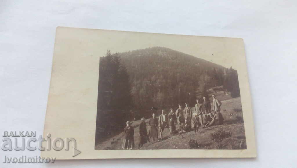 Пощенска картичка На разходка до Свети Илия 1928