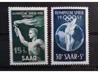 Germania/Saar 1952 Sport/Jocuri Olimpice Helsinki '52 MH