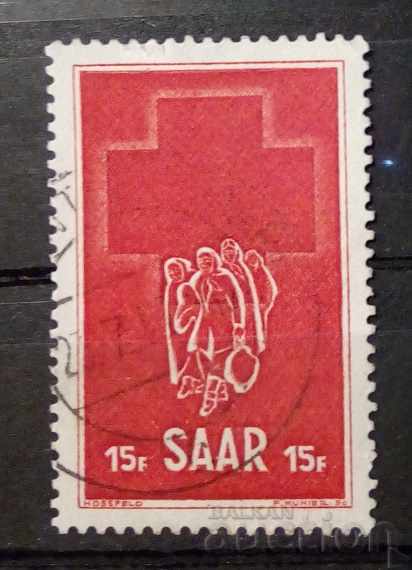Germany / Saarland 1952 Red Cross Week Stigma