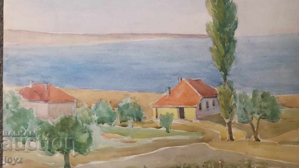 OLD PAINTING LANDSCAPE WATERCOLOR with price 25.00 BGN | € 12.78 OLD PAINTING LANDSCAPE WATERCOLOR with price 25.00 BGN | € 12.78