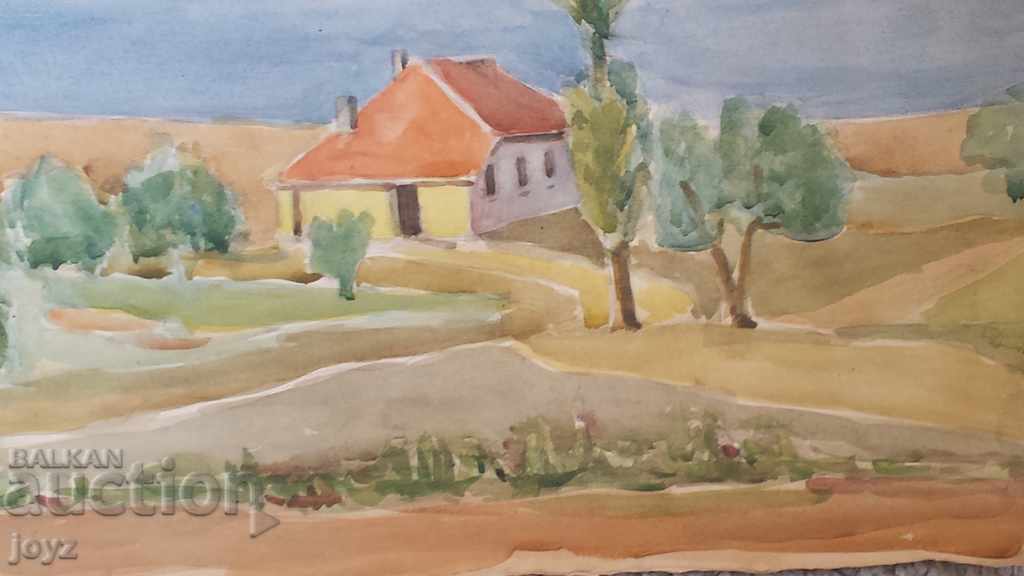 Auction OLD PAINTING LANDSCAPE WATERCOLOR Auction OLD PAINTING LANDSCAPE WATERCOLOR