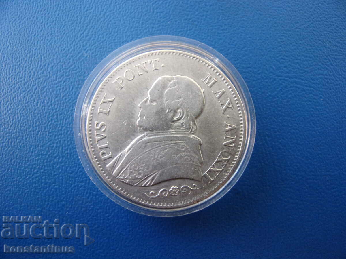 Vatican 1 Lira 1866 - XXI Rar cu preț € 28.12 | 55.00 BGN